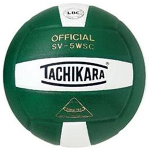 Tachikara Tachikara SV5WSC.DGW Sensi-Tec Composite High Performance Volleyball - Dark Green-White SV5WSC.DGW
